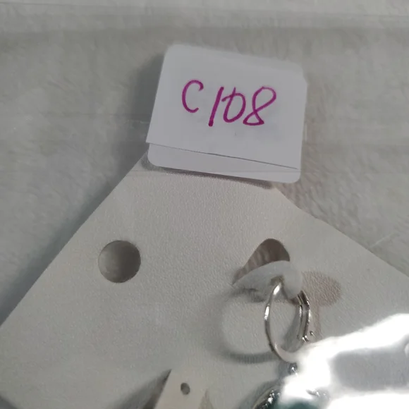 FP Movement by Free People Green and Silver Dangle Cross Earrings - Picture 5 of 5